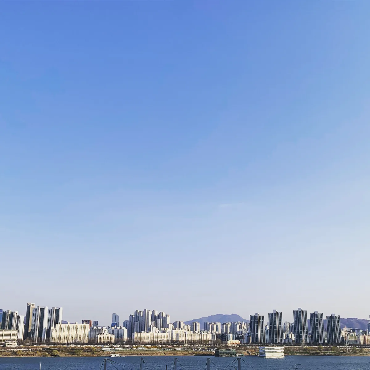 Seoul skyline across the river